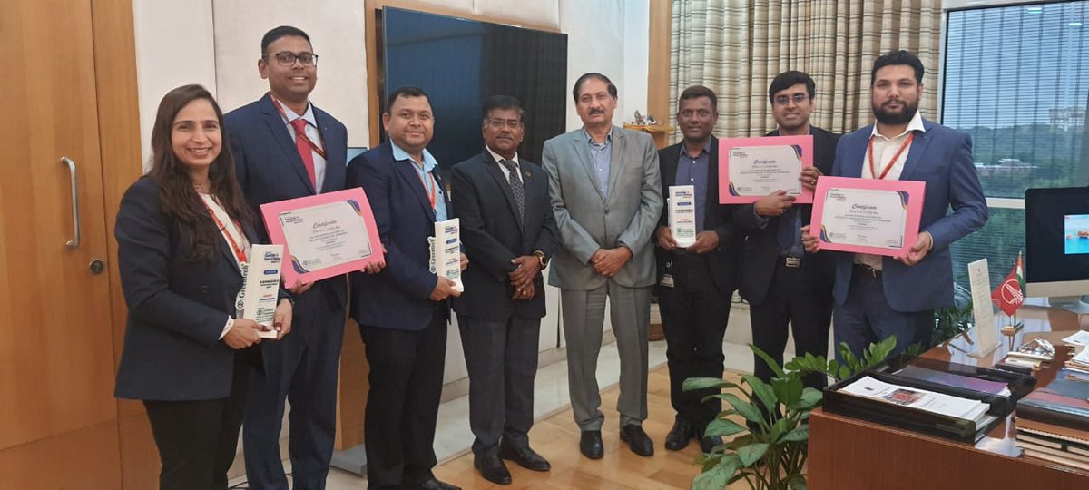 ONGC_'s tweet photo. #ONGC clinches 3 prestigious @Greentech_Delhi Quality & Innovation awards for top-notch training in Well Control & Drilling and groundbreaking R&D in Cementing Technology and Drilling Fluid Engineering.

#EnergyMaharatna's Institute of Drilling Technology received the awards in the categories of Quality Improvement, Technology Innovation & Process Innovation from the hands of former Governor of Assam Shri Jagdish Mukhi,  former MP Shri Mahabal Mishra  & ED & Head IIPM Ranjan Kumar Mohapatra in a glittering ceremony held on 21 August 2023. 

#ONGCJeetegaTohJeetegaIndia
#IndiaEnergyWeek2024 
#YouAreEnergy

@g20org