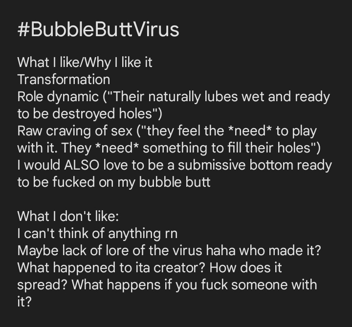GayRaiquen's tweet photo. @mindfuckstories I think I'd rank them (from "I want to experience the most" to "Well, at least I experience SOME story"):
#BubbleButtVirus
#AlphaGene
#BroCap
#GoonGas 
It's just a personal opinion, maybe I didn't quite understand what each story includes. Hope it helps? Haha
Love your account :) https://t.co/6MWIq6sMFX