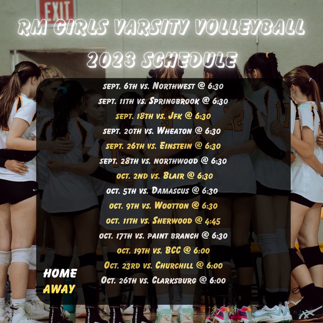 Rockets Volleyball (@rocketsvball) on Twitter photo Let’s goooooooo!!!! Show up and show your support all season long!!!! 🚀🏐 <a href="/RMHS_principal/">Alicia Deeny</a> <a href="/RMHS_MainOffice/">RMHS Main Office</a> <a href="/Rocket__Nation/">#RocketNation 🚀🖤💛🚀</a> <a href="/RocketsSportsRM/">Richard Montgomery Athletics</a> Let’s goooooooo!!!! Show up and show your support all season long!!!! 🚀🏐 <a href="/RMHS_principal/">Alicia Deeny</a> <a href="/RMHS_MainOffice/">RMHS Main Office</a> <a href="/Rocket__Nation/">#RocketNation 🚀🖤💛🚀</a> <a href="/RocketsSportsRM/">Richard Montgomery Athletics</a>