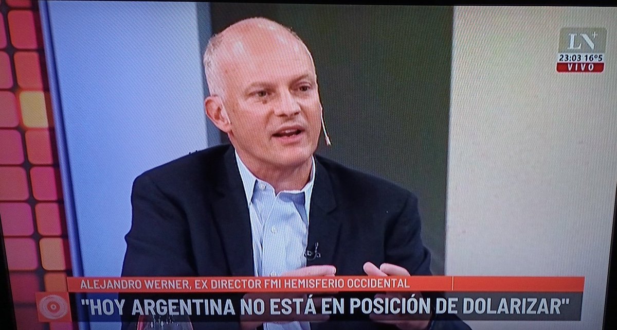 andytweety's tweet photo. 2. #AlejandroWerner Sob dolarizar.
Sin credibilidad ni moneda deberá esperar 2 años mínimo para sanear su economía e iniciar ese debate. https://t.co/GmonsUdod0