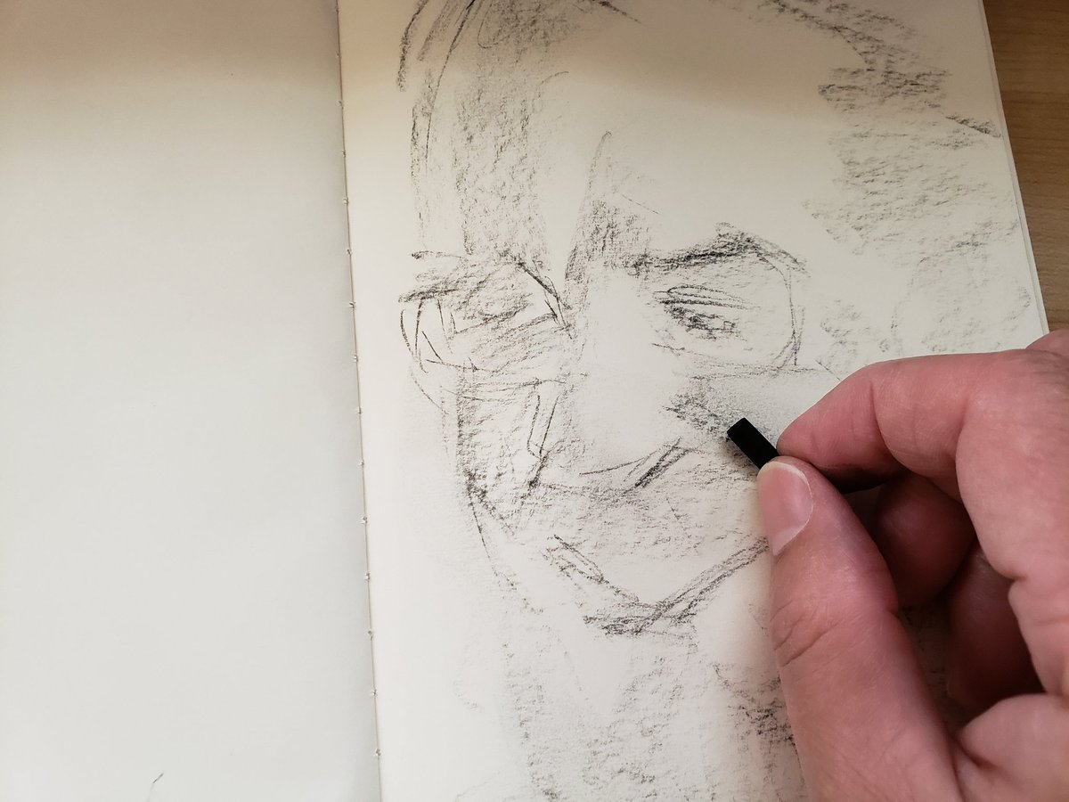itsping's tweet photo. Tribute to Dr. John Warnock, co-founder of #adobe! Without him many of us (#artists, #designers, #illustrators, #photographers, #videographers) wouldn't be able to do what we love doing this conveniently. Thank you, #johnwarnock! 🌟🥀❤

#sketchbook #charcoaldrawing #portraitart https://t.co/R9zoYGtqC8