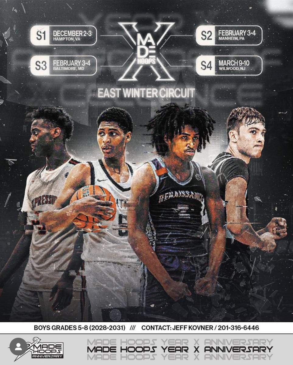 DPS_BASKETBALL's tweet photo. @madehoops Year X
Winter Circuit is back!!! Team DPS finished as the 2023 8th Grade East Champs, final four appearances in 8th Grade Green Division & 6th Grade Division! Big shoes to fill! #JustWork #SuccessSociety #DPSTFF https://t.co/mtollGNvUA