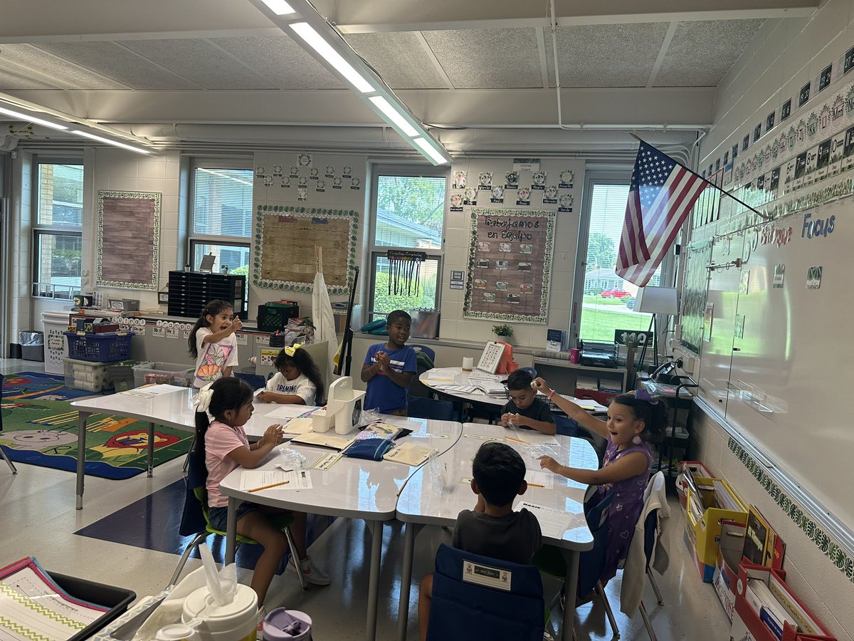 herrera01twi's tweet photo. “Magic Play-dough” for all to have an amazing school year!  The reactions say it all!! #dist126 #StonyCreek #TWI https://t.co/t32kBt2uzZ