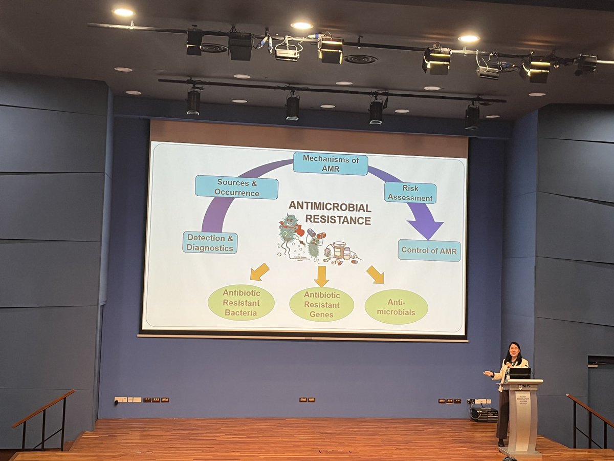 maxinemowe's tweet photo. At the opening ceremony for the #ipcb2023 interesting plenary talk by Prof Karina Gin about #contaminants in #wastewater, #marine and #freshwater habitats #pollutants #covid19 #antibioticresistance https://t.co/kZ8NyjKkPc
