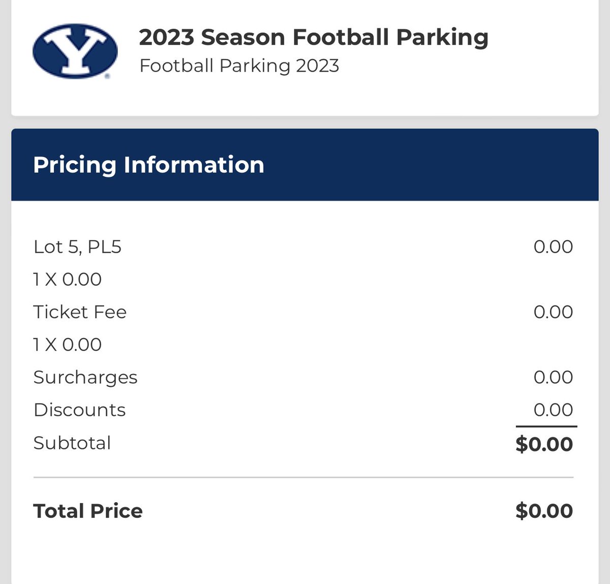 BYU_CJ's tweet photo. @JustinOpenshaw1 Yeah, I found the lot in the main site info instead of the app. https://t.co/ARoeSOMAx8