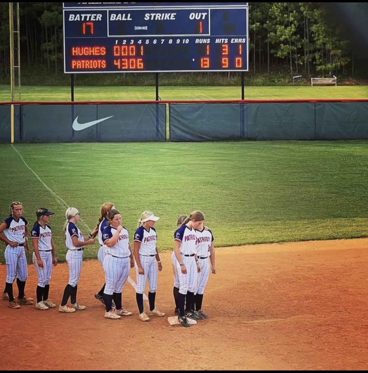 PCHS Softball (@pchsfastpitch) on Twitter photo Patriots move to 7-1-1 with a Big Region Win 13-1 over Langston Hughes!
Highlights:
G. Tuck: 4.0IP 5Ks 0BB
SJ Ridings: 2-3 3 RBIs
A. Parish: 1-3 3 RBIs
<a href="/TheCoachesBoxGA/">Coaches Box Georgia</a>
<a href="/PCPatriotsports/">PCHS Patriots</a>
<a href="/Paulding_Sports/">PauldingCountySports</a> Patriots move to 7-1-1 with a Big Region Win 13-1 over Langston Hughes!
Highlights:
G. Tuck: 4.0IP 5Ks 0BB
SJ Ridings: 2-3 3 RBIs
A. Parish: 1-3 3 RBIs
<a href="/TheCoachesBoxGA/">Coaches Box Georgia</a>
<a href="/PCPatriotsports/">PCHS Patriots</a>
<a href="/Paulding_Sports/">PauldingCountySports</a>