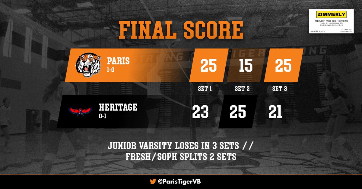 ParisTigerVB's tweet image. Tigers win the opener in a thriller!!!