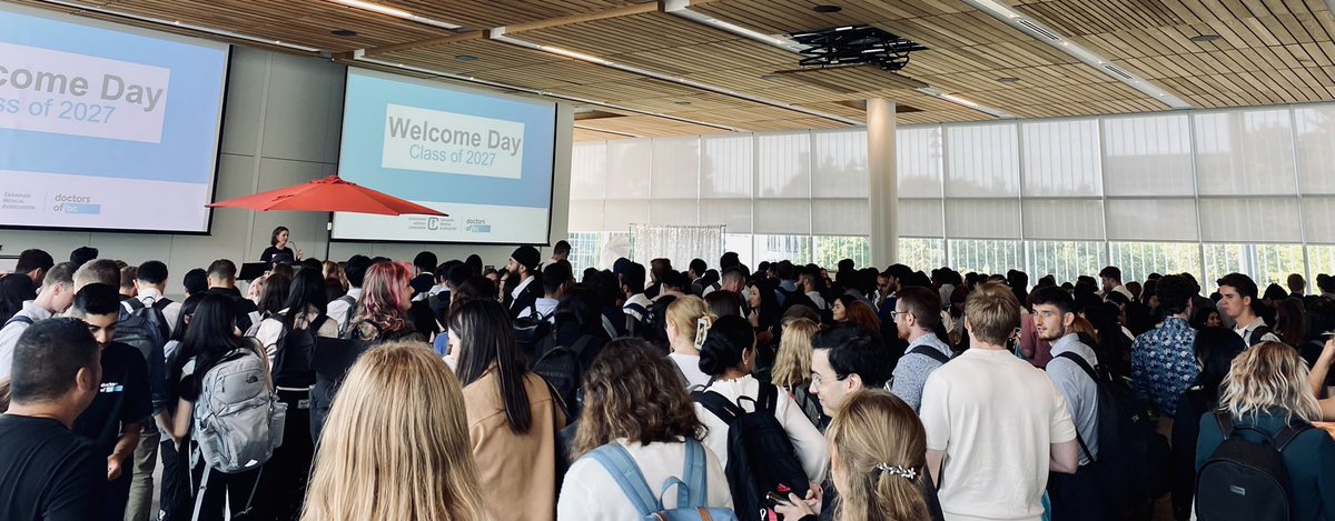 JoshGreggain's tweet photo. One of my favourite days of the year is #MyCMAbackpack Day!

The first day of #UBCMedicine for the class of 2027!  Enthusiastic, diverse, and excited to be here, no matter where their journey began. 

Thank you to all who participated today, from @CMA_Docs, @DoctorsOfBC, and the entire Class of 2027!  

Welcome to 🙏🏼 the #DoctorsofTomorrow

@DrKathleenRoss1 @ahmerkarimuddin @dr_rdosanjh @awruddiman @BirinderNarang