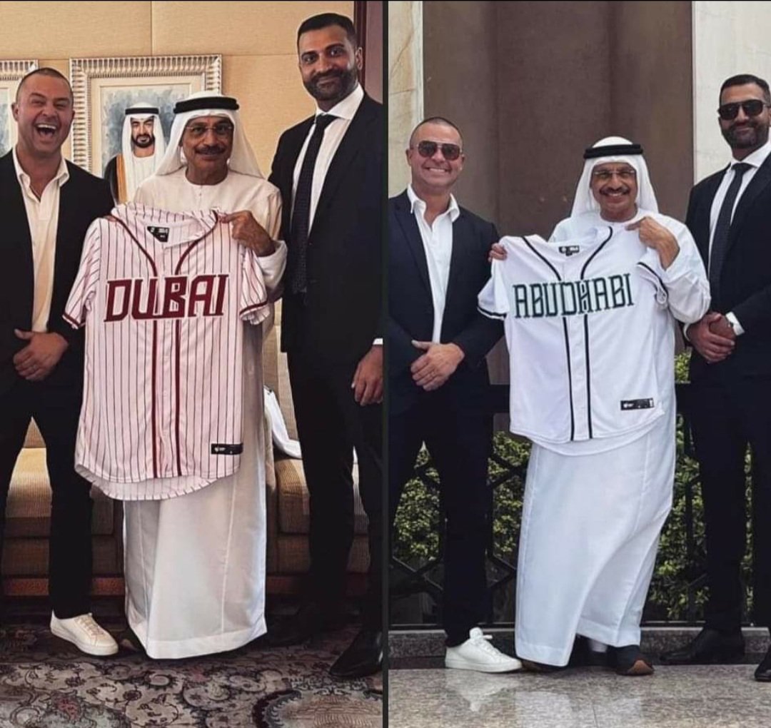 purobeisbolfb's tweet photo. Ya es un hecho la llegada del beisbol profesional a los Emiratos Árabes Unidos.

Es una apuesta muy ambiciosa para reclutar a peloteros de todo el mundo en la nueva liga.

¿Tendrán éxito? https://t.co/9TThRwxY7X