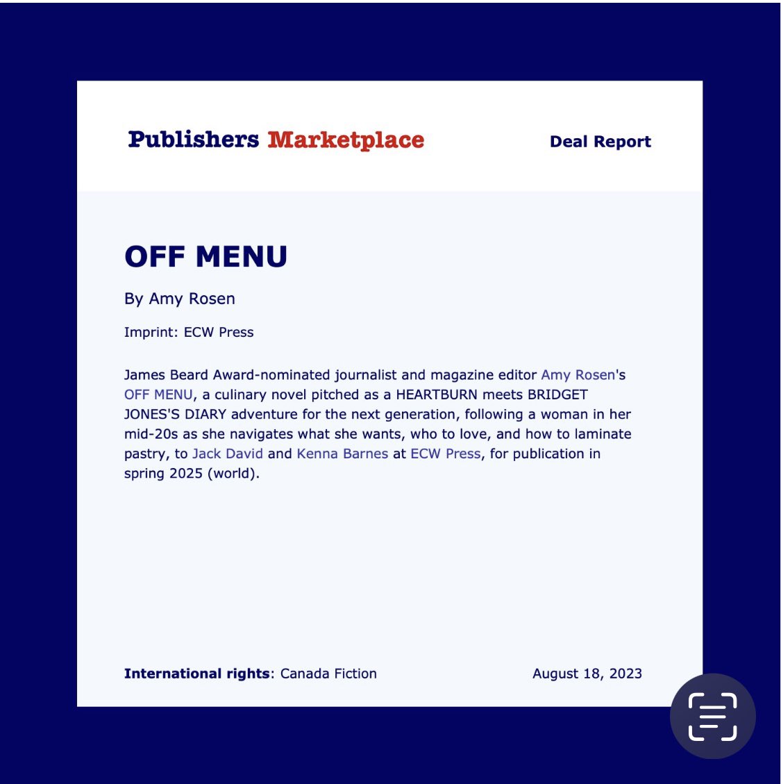 I have some exciting news…