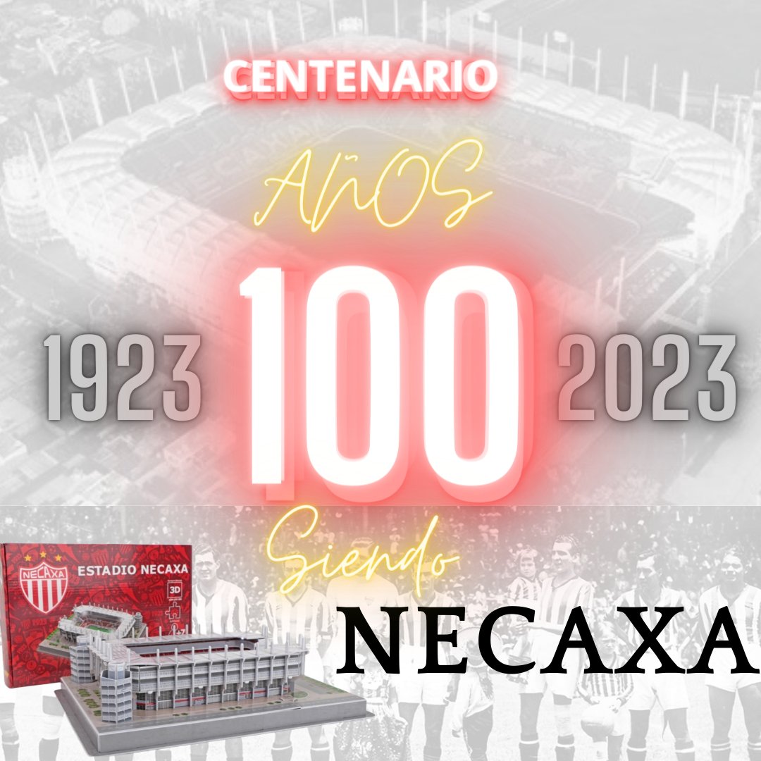 Del Parque Necaxa al Estadio Azul

Del Estadio Azul al Estadio Azteca

Del Estadio Azteca a la que es hoy tu casa, el gran Estadio Victoria 🏟 .
Un equipo de épocas, que ha marcado a distintas edades por sus colores, tradición y momentos de gloria. Felices 100 años <a href="/ClubNecaxa/">Club Necaxa</a> ⚡