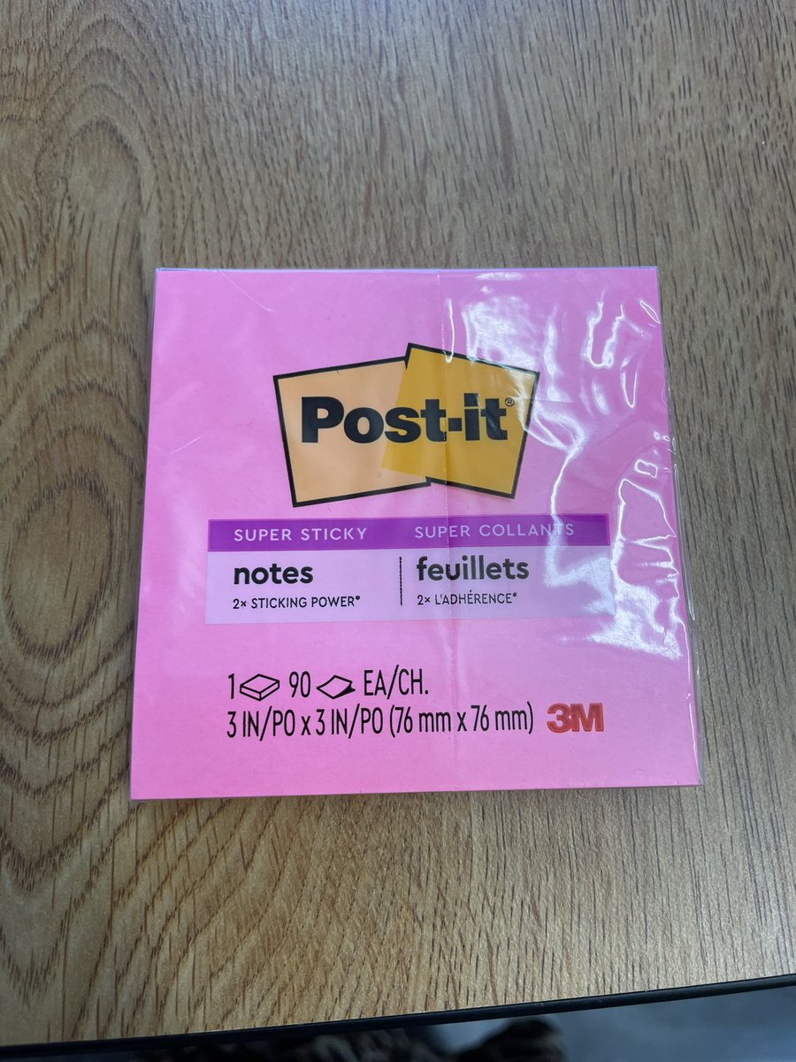 My students already know the way to my heart 🤪 this random act of kindness genuinely made my day! 🥹

I 🩷🩷🩷🩷🩷🩷 using #postitnotes for quick formative assessments/exit tickets, feedback, reminders to stay on task, & words of encouragement! 

#teachergram #CERoars