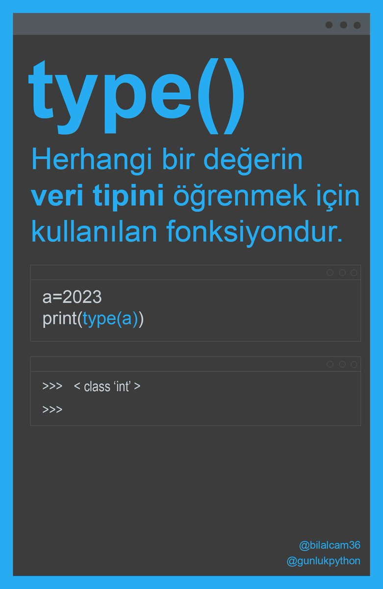 gunlukpython's tweet image. #Python #pythonprogramming #programming #kodlama #yazilim