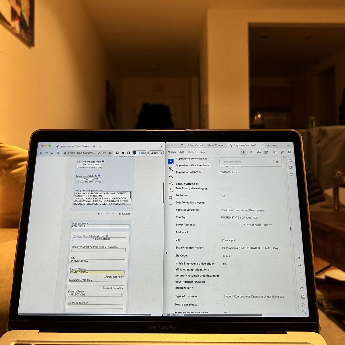 imranidz's tweet photo. AI is cool…. but why don’t we start with centralizing applicant data. Most folks on US visas spend 10+hrs on each visa application (4 thus far). 80% of these items are additive - like education, travel &amp; employment history -  &amp; don’t change much from year to year. https://t.co/2COlNkpvpX