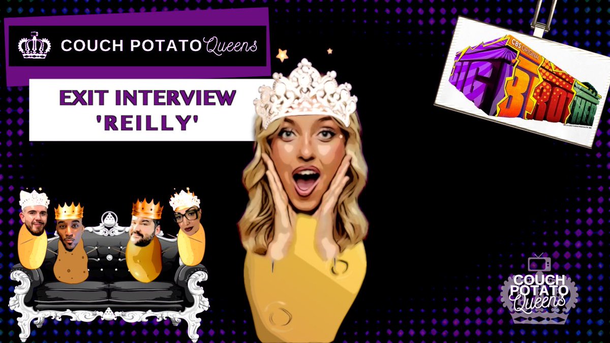 couchpotatoqwnz's tweet photo. The cat’s out of the bag! 

We got a deal with CBS to do official press for this season of Big Brother! We will be doing exit interviews with each evicted houseguest every week.

Check out our first interview with Reilly!

Watch here ➡️ https://t.co/sKDICF23v6 

#BB25 https://t.co/OvI1G8yduk
