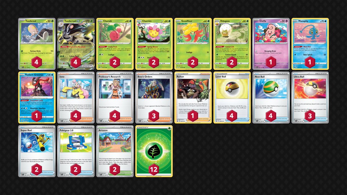 2-3 with Toedscruel ex at the Deck Out Monday by <a href="/DeckOutOfficial/">DeckOutGamingOfficial</a>. Fun deck to play but wouldn't recommend as a competitive deck.