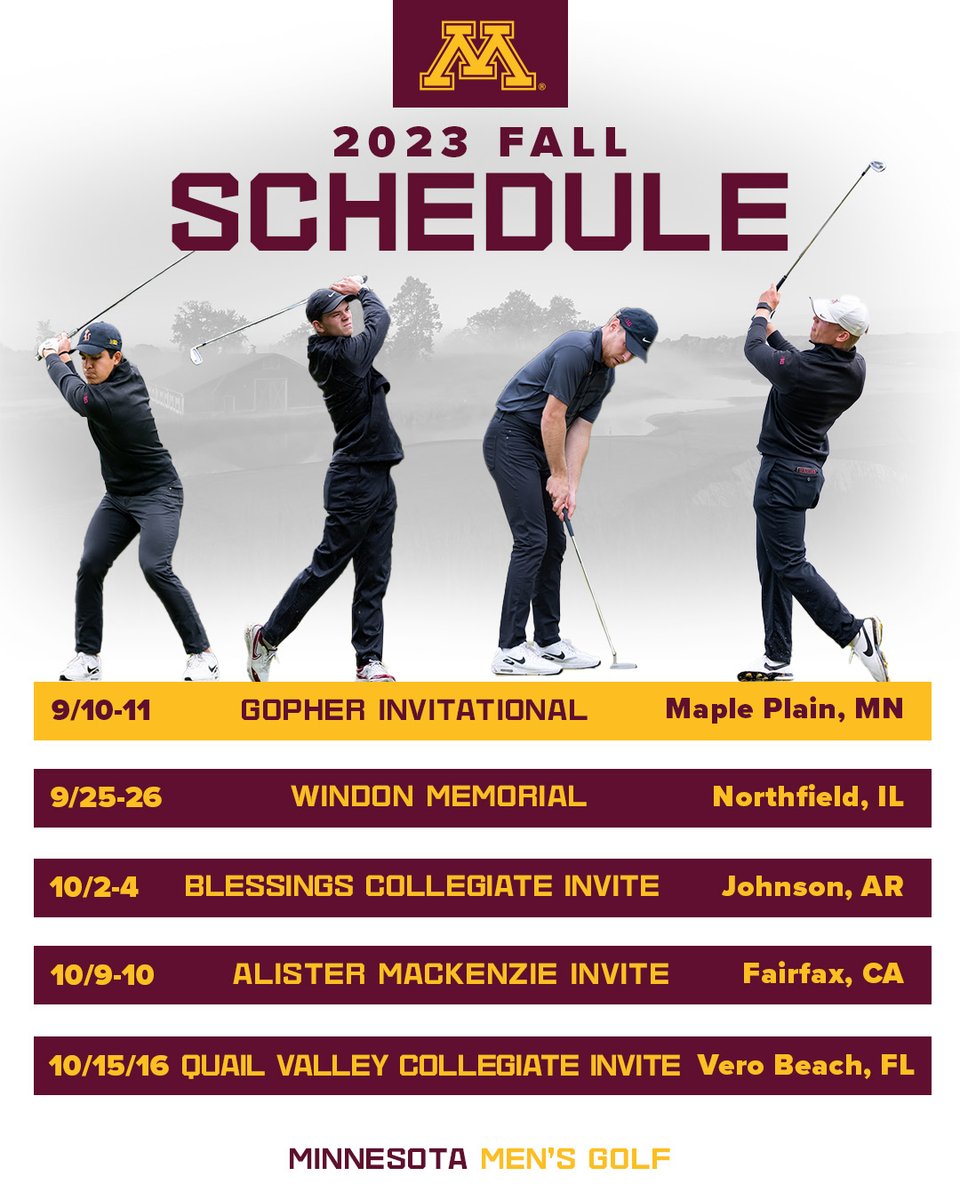 Minnesota Men's Golf tweet media