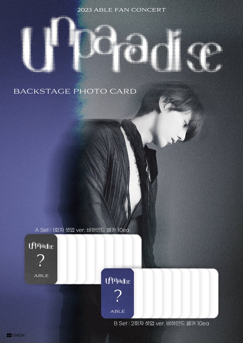 unionpic's tweet photo. [2023 ABLE FAN CONCERT: UNPARADISE] BACKSTAGE PHOTOCARD 오픈 안내

[판매기간]
🗓 2023. 8. 23 (수) 7PM ~ 9. 3 (일) 7PM

🔗 구매 링크
https://t.co/6jNULzzT5S

🔗 Google Form for Global Fans
https://t.co/tq3mWQwFRu
 
#ABLE #ABLE포토카드 #장현승 https://t.co/Qnc5VoSyM9