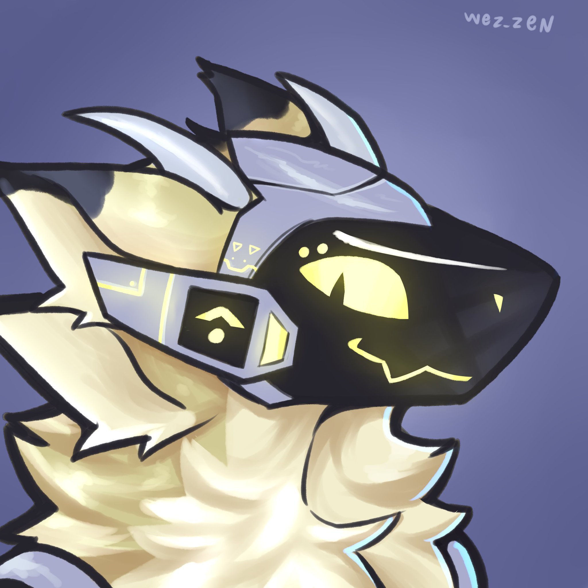 It's Cavan Protogen! (Art by @RAZZLEGAZZ on Twitter) : r/furry