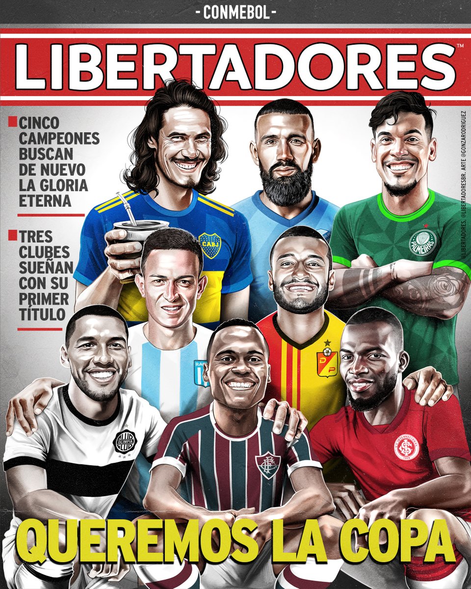 Libertadores's tweet photo. 📰🏆 ¡La tapa del día! Bievenidos a los Cuartos de Final de la CONMEBOL #Libertadores.

🔥 ¿Quiénes seguirán en carrera rumbo a la #GloriaEterna? https://t.co/oYLU887eek