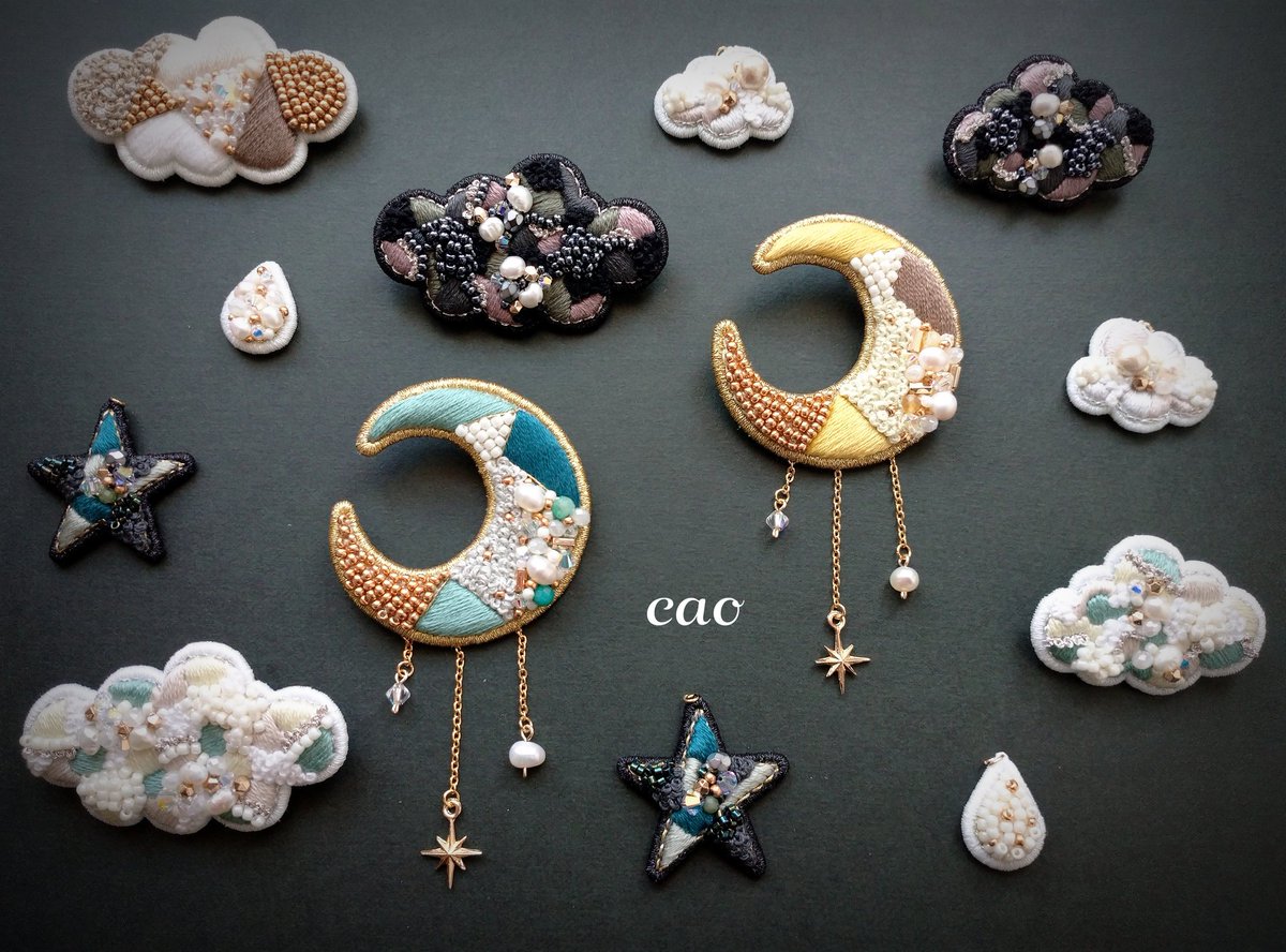 BLACKCAT_201910's tweet photo. 刺繍アクセサリーを作っています🌙
只今minneで販売中です🛒
https://t.co/S13VIxW4RU

✵出展✵
#スペシャルギフト展3
12/21～25 Lupopo様にて

✨𝑻𝒉𝒂𝒏𝒌 𝒚𝒐𝒖✨@Lupopo_cafe https://t.co/wJ61o7YYhz