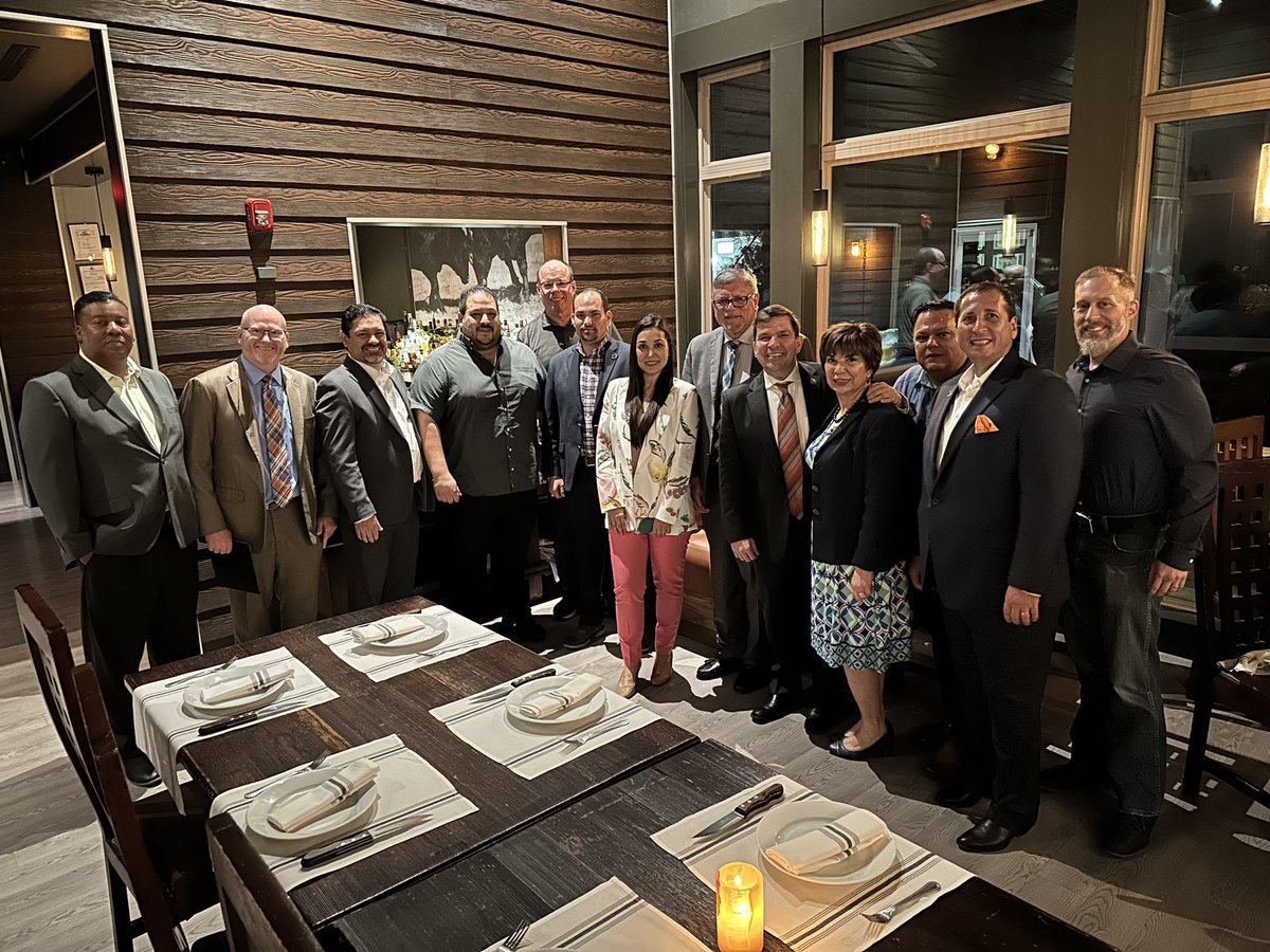 Great dinner hosted by the Texas Southmost College team led by President, Dr. Jesus Rodriguez. Excited to be joined by Port of Brownsville officials and the Honorable US Rep. Vicenté Gonzalez of Texas 34th District.