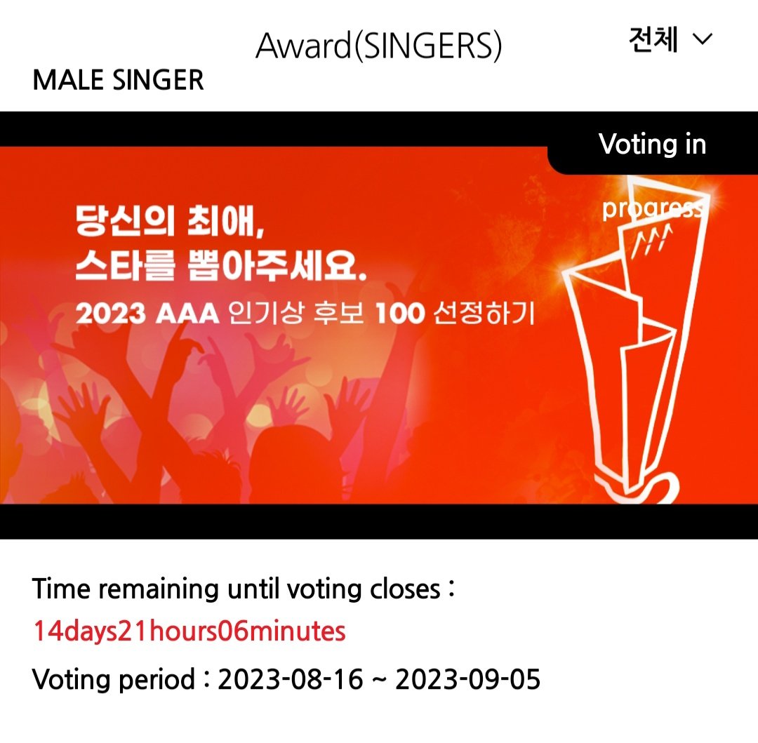 VRVRCharts's tweet image. [📣] VERRERs ‼️

Pre-Voting for ASIA ARTIST AWARD Nomination is already open! Please download STARPOLL and vote for VERIVERY! 

🎯 500 Votes 
Voting until September 5, 2023

Note: Make sure to go to KOR server to vote.