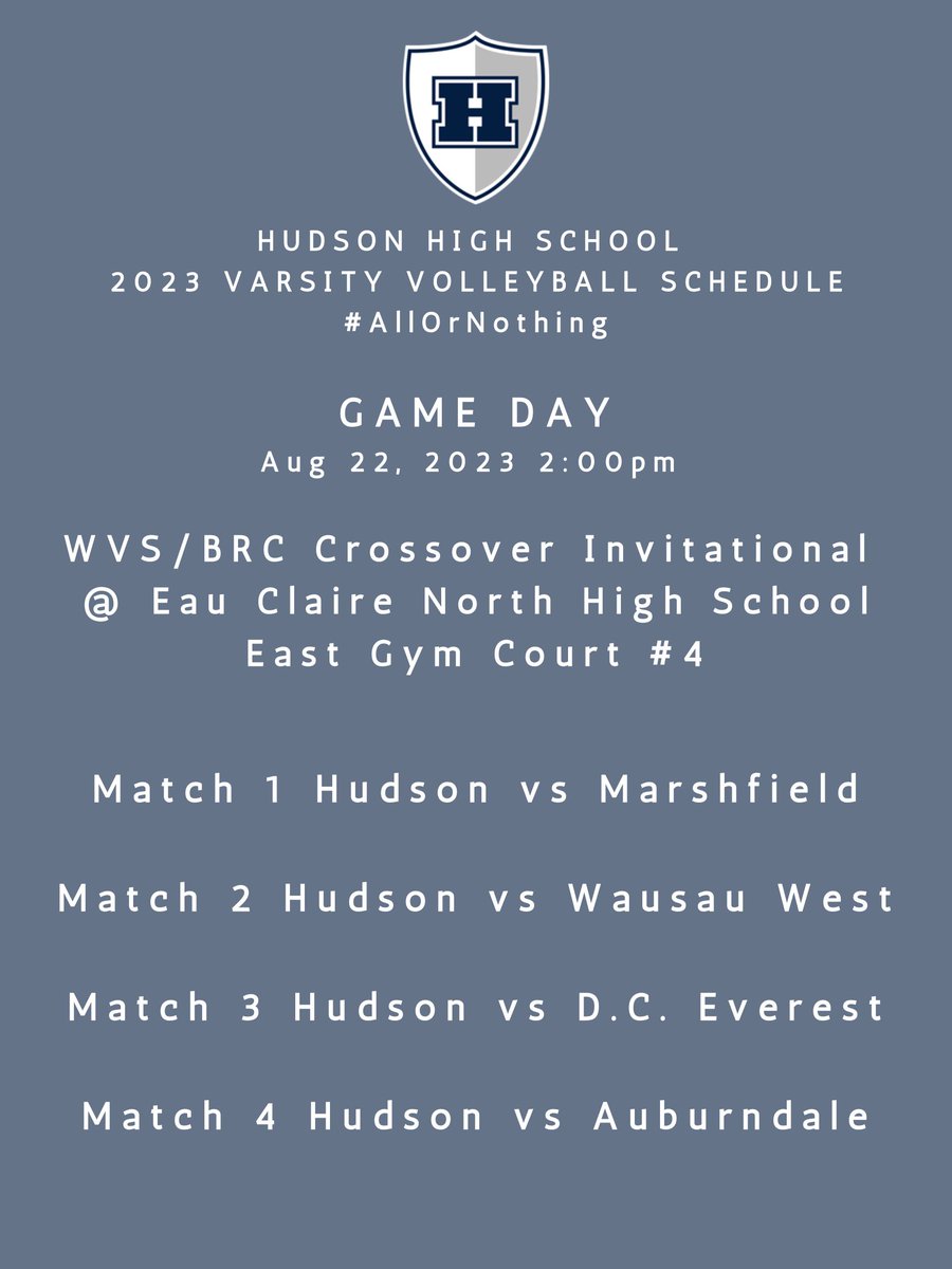 HudsonRaidersVolleyball (@hudsonvball) on Twitter photo GAME DAY! Super excited for the start of the 2023 season! <a href="/HudHS_Athletics/">Hudson Activities</a> <a href="/HudsonSchoolsWI/">Hudson Schools</a> GAME DAY! Super excited for the start of the 2023 season! <a href="/HudHS_Athletics/">Hudson Activities</a> <a href="/HudsonSchoolsWI/">Hudson Schools</a>