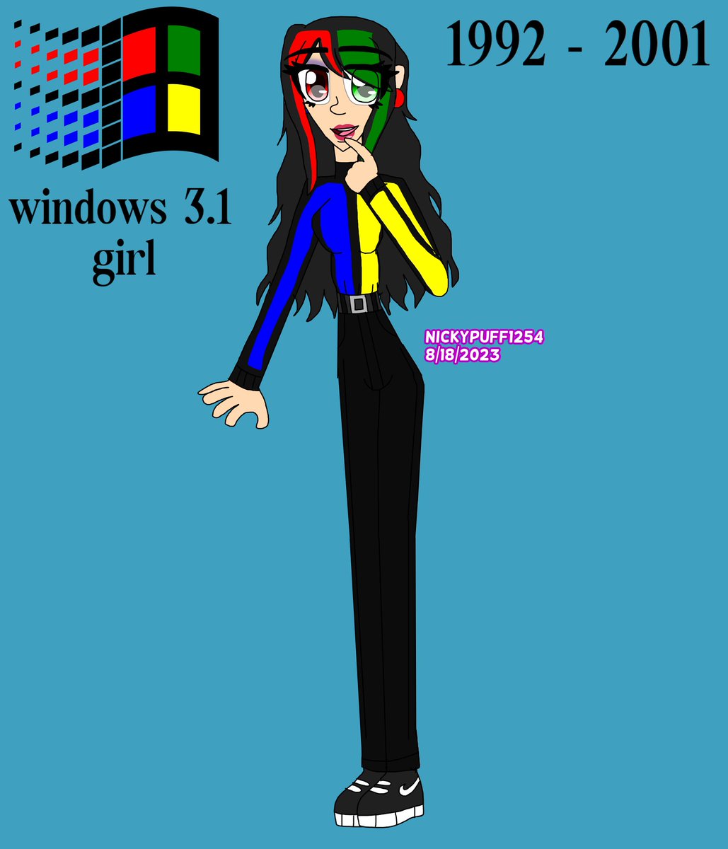 windows 3.1 girl 
#waifu #windows31 #microsoftwindows31 #windows31girl #humanversion #humanized #humanizedfanart #animegirl #waifuanime #1992to2001 #90s #1990s #early90s #90saesthetic #microsoftaesthetic #windowsaesthetic #medibangpaint