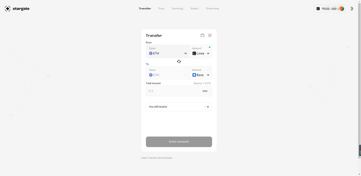 哈哈，大家Linea有ETH的，可以去星门跨链一点ETH到Base，gas很低！
再去MintFun领取NFT，把跨链到METIS网络！

这样一整套下来，Linea，Base，Mint Fun ，L0都交互了！

星门Linea跨链到Base：
stargate.finance/transfer