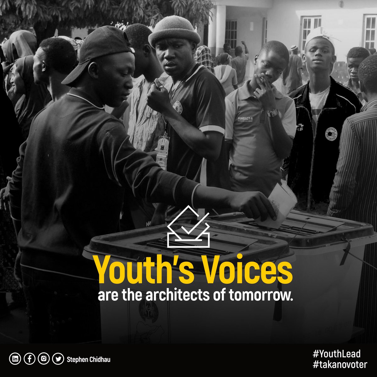 The future is ours to mold. Let's wield the power of our vote to carve the path we want to walk. #YouthVoteMatters 
#takanovoter