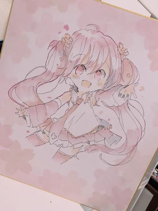 手描きイラスト(大色紙)  