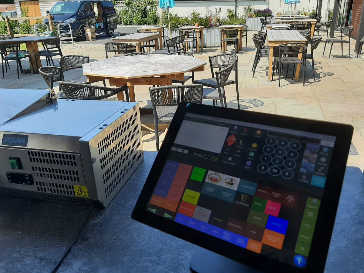 SirrahTech's tweet image. Some pics of a recent job to add network access to a pub garden pizza station for use with an EPOS terminal and network printer.  We used a weatherproof #Unifi switch enclosure and weatherproof network point so everything stays nice and dry when the weather is not so good! 🌞😎