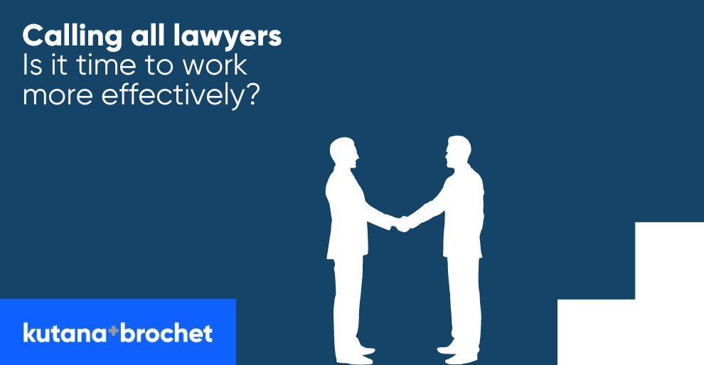 Here at Kutana+Brochet, we can offer you a range of products with the sole purpose to make your life easier and your work more efficient. If you want to save time and money, click the link below today to see how we can help you.

#lawyerlife #efficiencyboost  ...