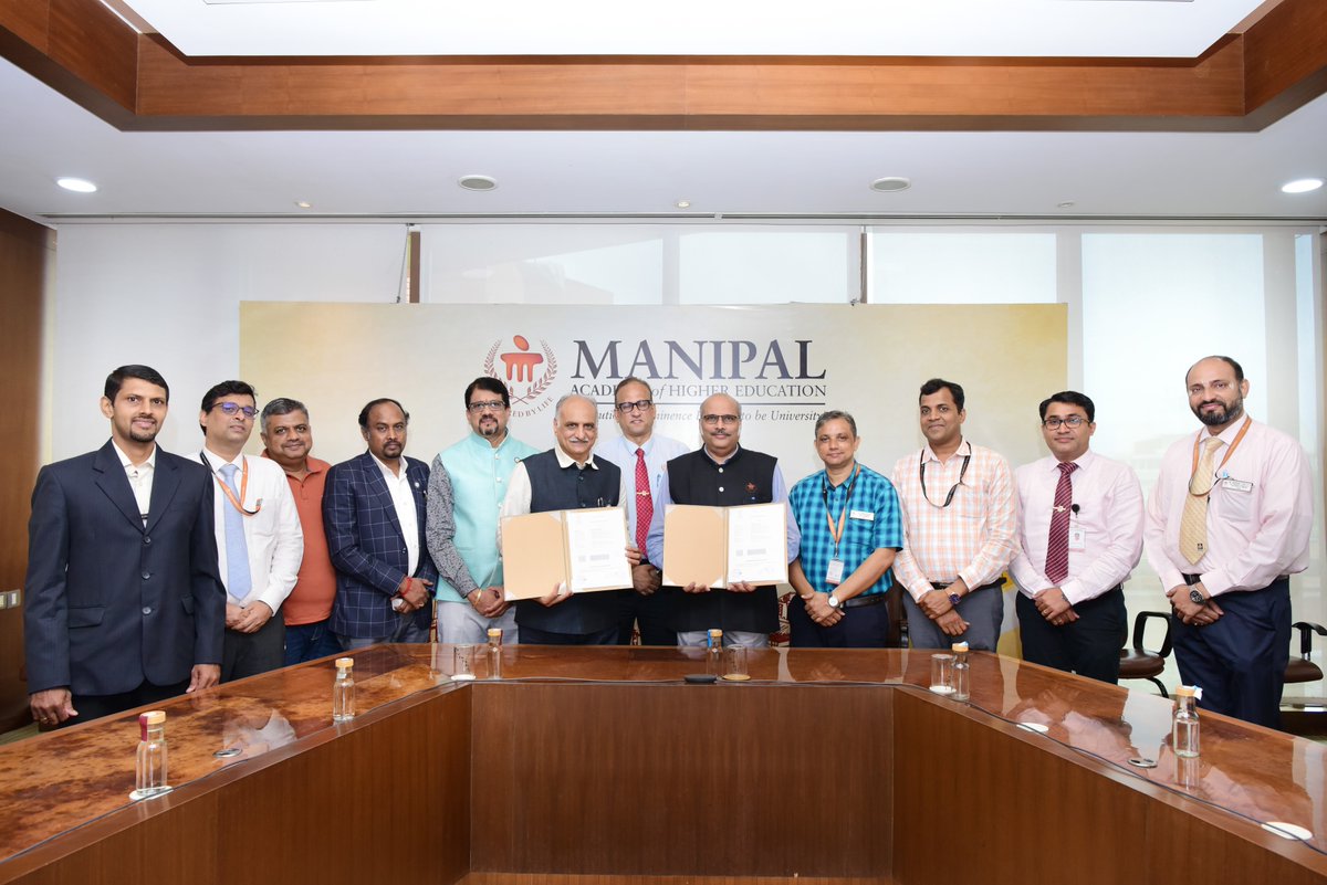 Manipal Academy of Higher Education, Manipal signs MoU with Team India Entrepreneurs, Bangalore.