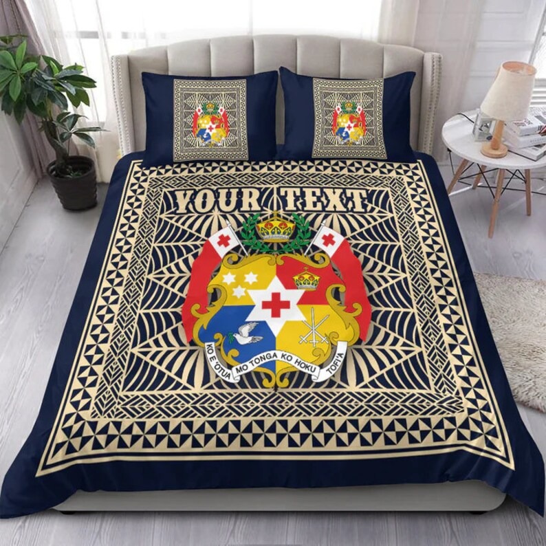 StatunedStore's tweet photo. 👑 StatunedStore (Custom Personalised) Tonga Pattern Bedding Set Coat of Arms - Navy and Beige Bedding Set
Shop now: https://t.co/pOB8aYncx6 https://t.co/sBNVgMPXbr