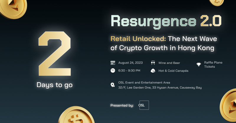 osldotcom's tweet photo. 🎟️ Exclusive to OSL registered users 🎟️ #RESURGENCE 2.0: Retail Unlocked is just around the corner.

📅 August 24, 2023 📍OSL, Causeway Bay

For prospective customers, if you bring your ID and proof of address, we will be able to register and verify your account at the event!