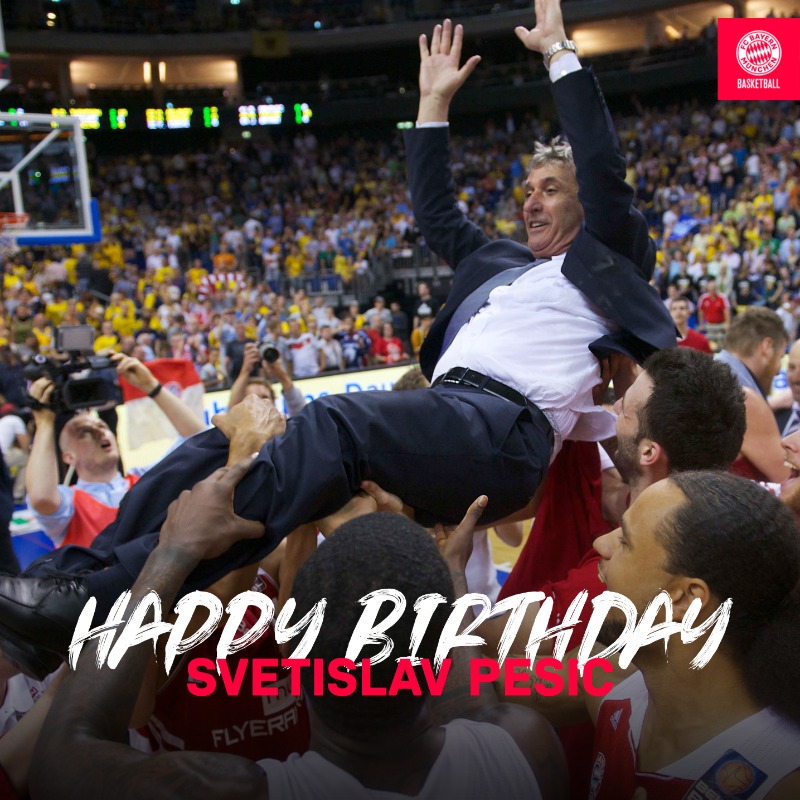 𝐇𝐀𝐏𝐏𝐘 𝐁𝐈𝐑𝐓𝐇𝐃𝐀𝐘 𝐂𝐎𝐀𝐂𝐇 🥳

It's Coach Sveti's Birthday today! All the best, <a href="/coachpesic/">Svetislav Pesic</a> 🙌

#FCBB #FCBBirthday #SvetislavPesic (c) Camera4