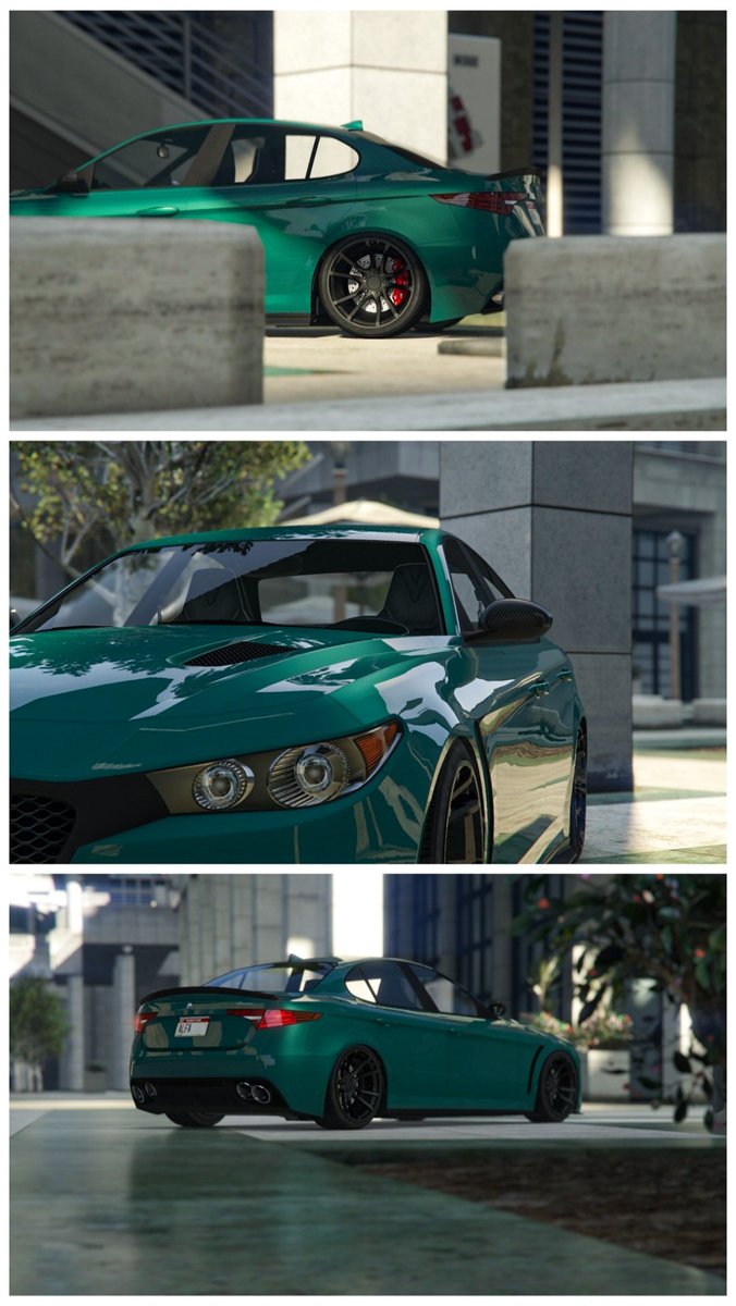 Quadrifoglio🍀

#VerdeMontreal
#QuadrifoglioVerde
#AlfaRomeo #Giulia 
#Lampadati #Komoda 
#GANGSTANCE #STAYDOPE 
#GrandTheftAutoV #GTAOnline