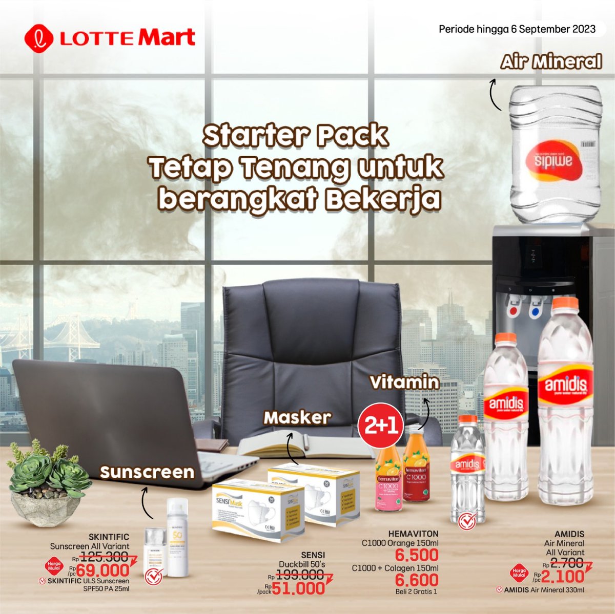 Jaga kesehatan kamu yah ditengah aktifitas yang kembali padat niih! Apalagi kondisi lingkungan saat ini terutama di Ibu Kota Jakarta lagi kurang baik nih guys, 😷

Yuk langsung stockvitamin &amp; pakai masker untuk jaga kesehatan tubuh &amp; pernapasan💪😃

#YukKeLOTTEMart #lottemart