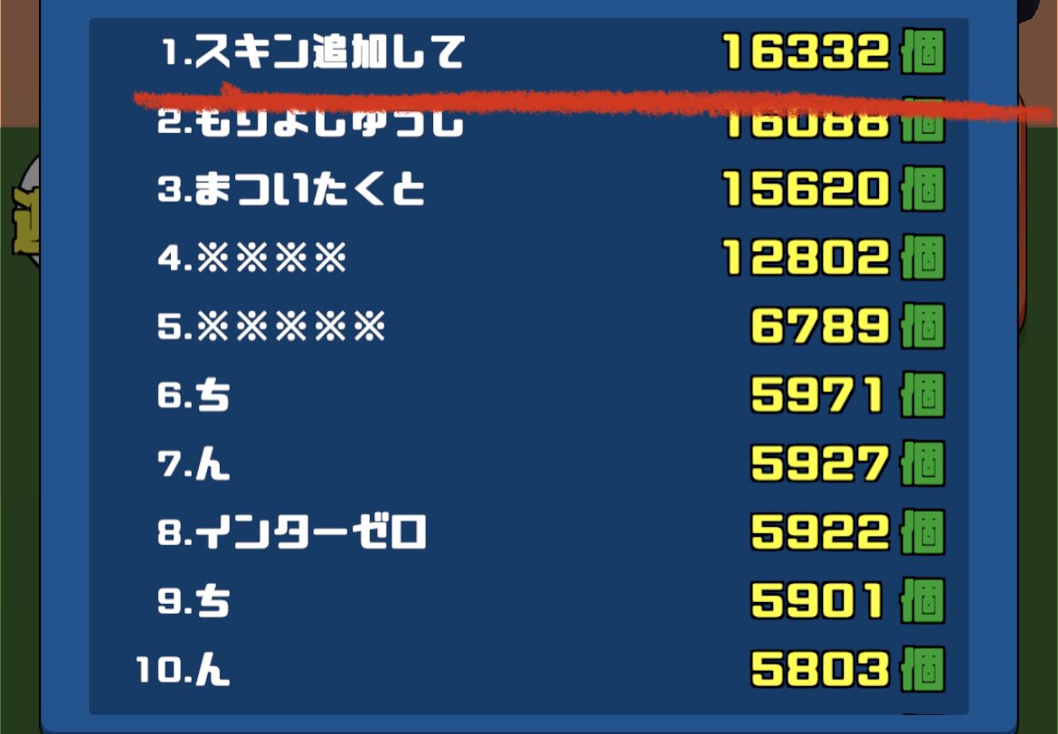 GorillaRunAway's tweet image. ランキングは目安箱じゃないよ！！

 #ゴリラから逃げるゲーム
 #ゴリラと鬼ごっこ

スキン追加検討します！🦍🦍