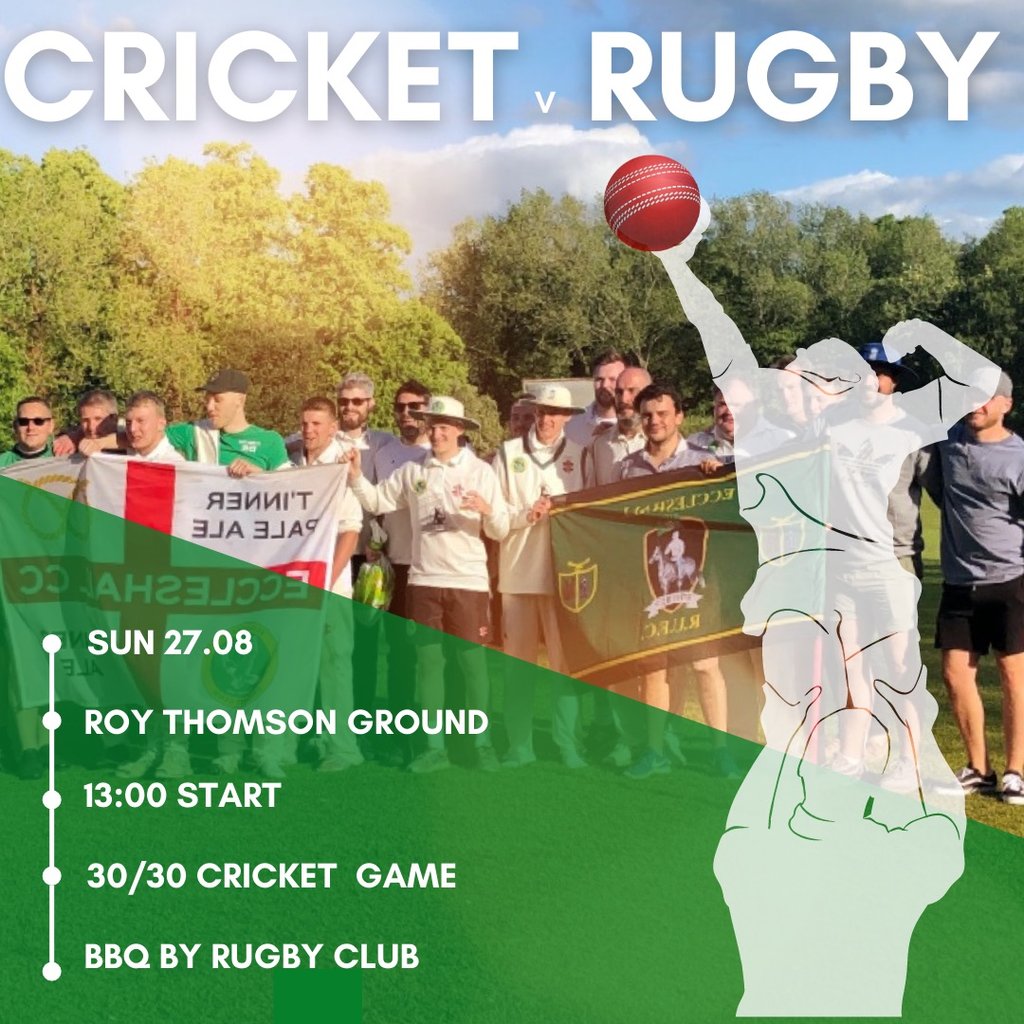 ECC V ERUFC #Pitchero
eccleshallcc.co.uk/calendar/event…
