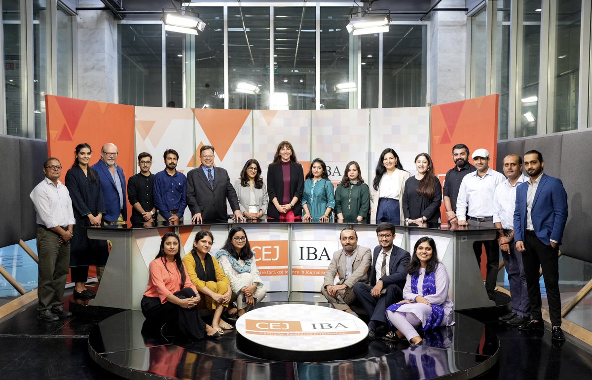 We're thrilled to welcome our 4th MS in Journalism cohort after the program’s relaunch at an event hosted by <a href="/CEJatIBA/">CEJ</a> &amp; attended by Dr S Akbar Zaidi, <a href="/EDIBAKarachi/">S Akbar Zaidi</a>; Dr <a href="/AsmaHyder/">Asma Hyder</a>, Dean,<a href="/sess_iba/">School of Economics and Social Sciences(SESS), IBA</a>; <a href="/AmberRShamsi/">Amber Rahim Shamsi</a>,Director,CEJ; &amp; Lee McManis, Public Affairs Officer, <a href="/usconsulatekhi/">US Consulate Karachi</a>.