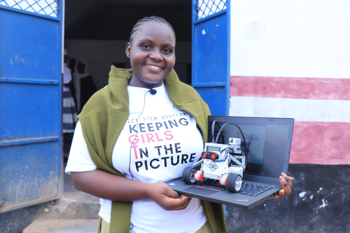 UnescoYouthKe's tweet photo. @NatcomUnescoKe in conjuction with @UnescoEast , @EduMinKenya and @Prada last week held ICT STEM bootcamp for over 200 girls in Kwale and Kajiado county.
The young girls were taught coding, robotics and many others programs.
#UNESCO #GirlsDoSTEM https://t.co/Xt1GcQjtwJ