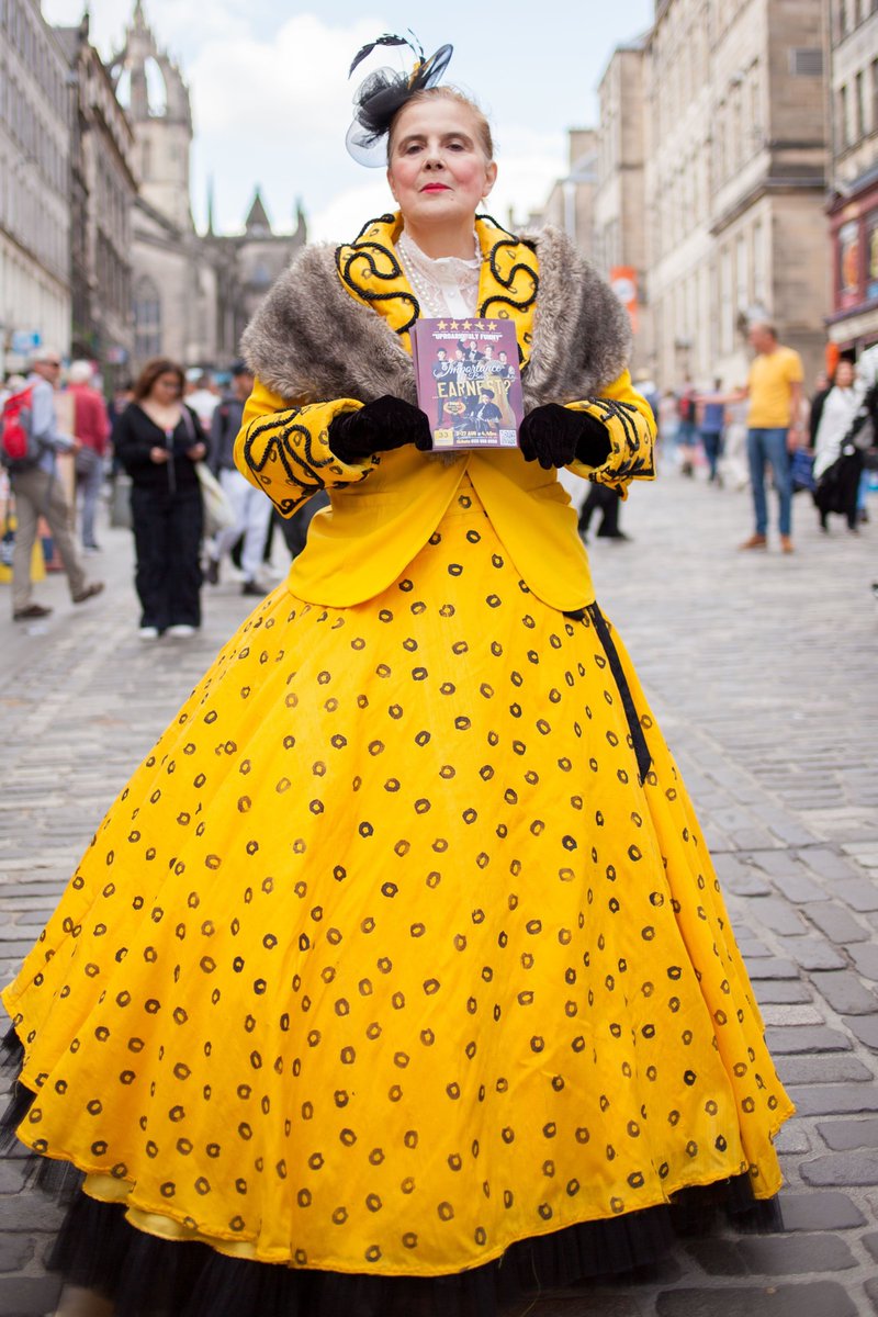Flyering in full costume <a href="/edfests/">Edinburgh Festivals</a> for The Importance of Being...Earnest? an <a href="/SayItAgainSorry/">Say It Again, Sorry?</a> production in which the lead actor does not show and has to be replaced by  member of the audience. <a href="/ThePleasance/">Pleasance</a> Beyond 4.40pm every day.  Seriously silly.  Seriously funny!