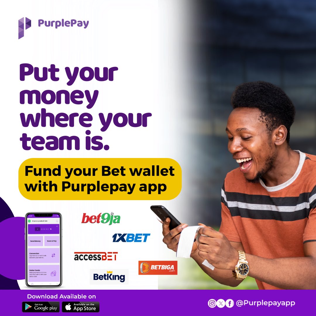 Purplepay_app's tweet image. Premier League is back!!!!! 
Bet on your team 😁 Fund your bet wallet with Purplepay App today! 

Visit linktr.ee/Purplepay to get started 💜

#purplepay #purplepayapp #premierleague #betting #bettingservice