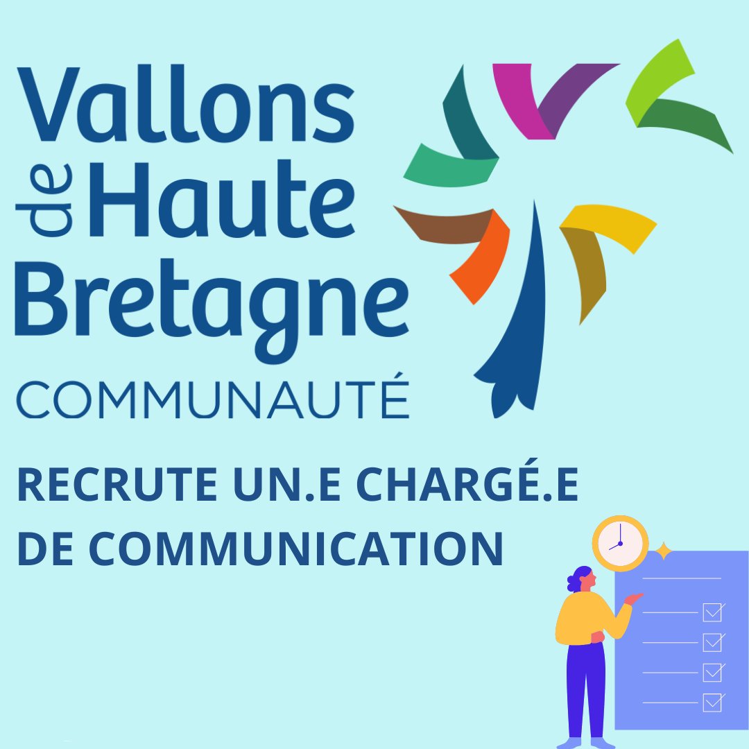 Vallons de Haute Bretagne Communauté est à la recherche de quelqu'un pour gérer sa communication. Et si c'était vous ?

Plus d'informations : …llons-de-haute-bretagne-communaute.fr/charge-de-comm…

#vhbc #vallonsdehautebretagnecommunauté #communication #emploi