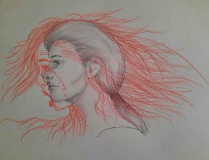 “#drawing is an escape from all the unnecessary things that get in the way of being free.” This wonderful drawing was sent in by Matilda of RF Cambridgeshire as part of our #escape theme. What does ‘escape’ mean to you? Send us your work (links in bio) #mentalhealth #creative