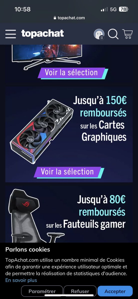 gehzov's tweet photo. @TopAchat @ASUS_ROG_FR Dommage… https://t.co/xlS3ERunN1