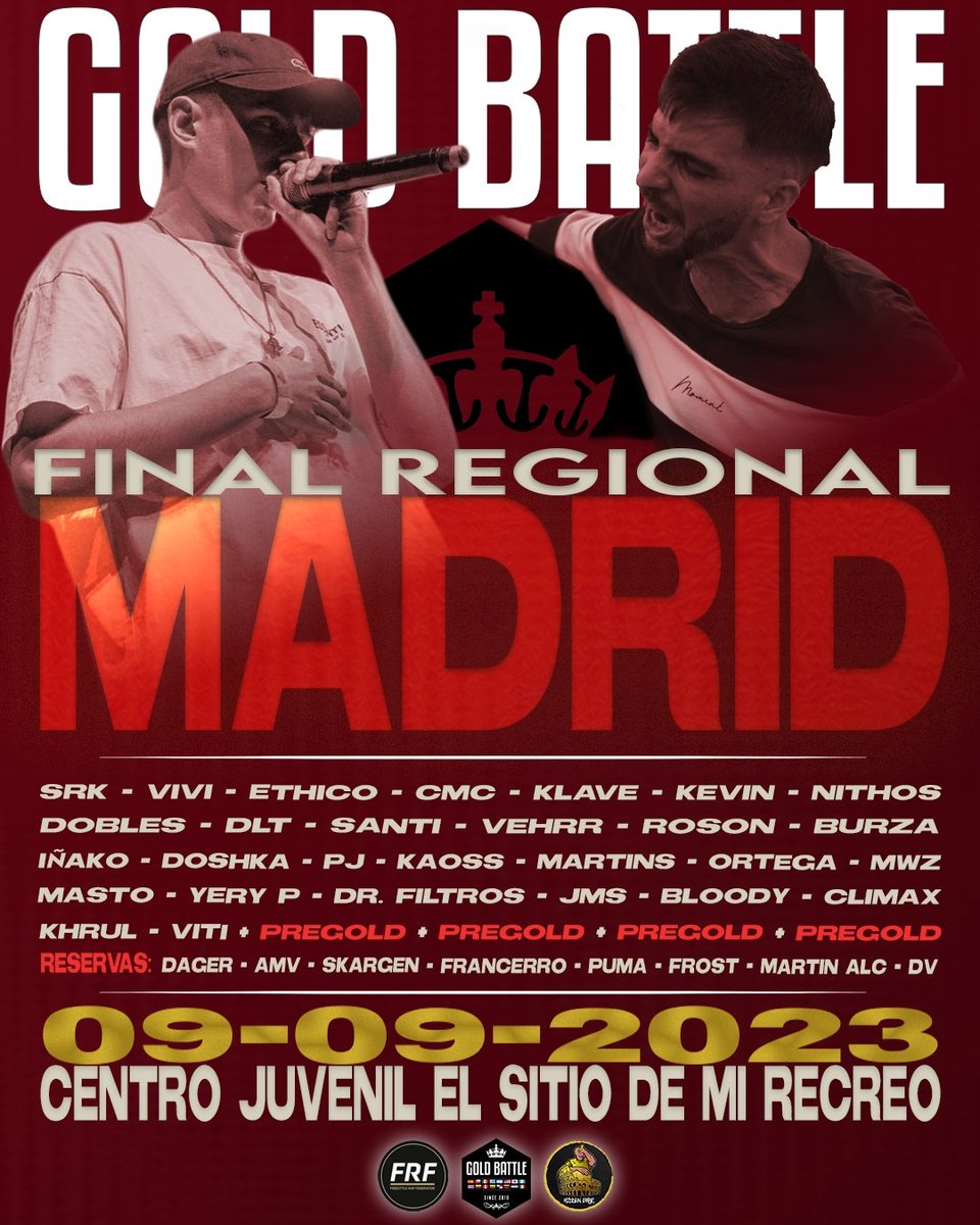 Felicidades a los clasificados <a href="/GoldBattle_/">Gold Battle</a>